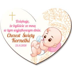 Magnes na Chrzest Święty z nadrukiem...