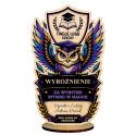 Statuetka dla Ucznia Wyróżnienie za Wyniki w Nauce z logo szkoły Zakończenie Roku Szkolnego nagroda