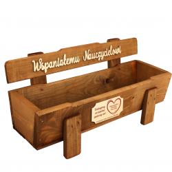 Ławeczka Doniczka dla Nauczyciela z Dedykacją...