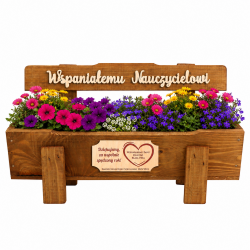Ławeczka Doniczka dla Nauczyciela z Dedykacją...