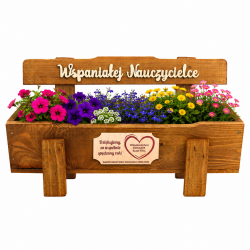 Ławeczka Doniczka Wspaniałej Nauczycielce z...