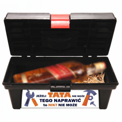 Skrzynka na narzędzia dla taty z tabliczką i...