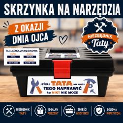 Skrzynka na narzędzia dla taty z tabliczką i...