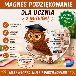 Magnes podziękowanie dla ucznia na zakończenie...