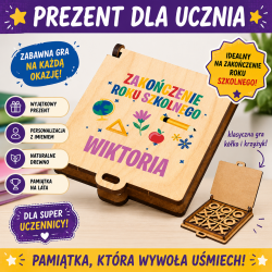 Gra kółko i krzyżyk z dedykacją prezent dla...