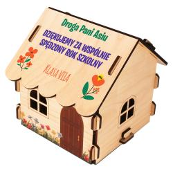 Domek na cukierki dla nauczyciela prezent na...