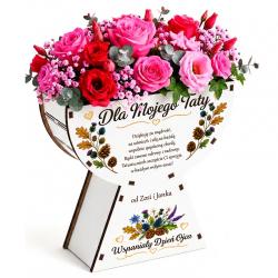 Flowerbox dla Taty personalizowany box na...