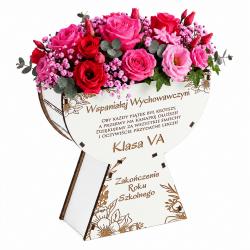 Flowerbox z grawerem dla nauczyciela prezent na...