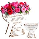 Flowerbox z grawerem dla nauczyciela prezent na zakończenie roku szkolnego Dzień Nauczyciela personalizowany