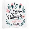 Album na Wieczór Panieński Personalizowany Prezent dla Przyszłej Panny Młodej Biały Album 40 Stron