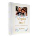 Album Ślubny ze Zdjęciem Personalizowany Prezent na Ślub Album na 50 Zdjęć Pamiątka dla Młodej Pary
