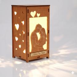 Lampka drewniana LED z grawerem prezent na...