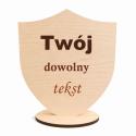 Puchar Statuetka personalizowany z motywem tarczy Twój własny nadruk projekt na każdą okazję wersja 2