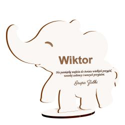 Statuetka słonik z grawerem i imieniem prezent...