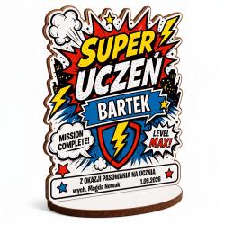 Statuetka z nadrukiem Super Uczeń z imieniem...