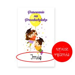 Bilecik z nadrukiem do samodzielnego podpisania...