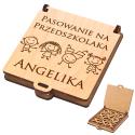 Gra kółko krzyżyk z grawerem Pasowanie na Przedszkolaka z imieniem prezent dla dziecka upominek do przedszkola