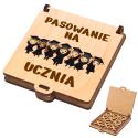 Gra kółko krzyżyk z nadrukiem Pasowanie na Ucznia bez personalizacji prezent dla ucznia pierwszoklasisty pamiątka szkolna