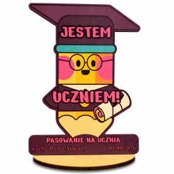 Statuetka z nadrukiem Jestem Uczniem prezent na...