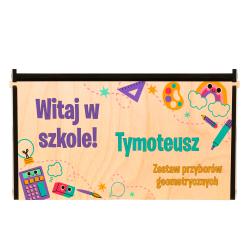Zestaw przyborów geometrycznych z nadrukiem w...