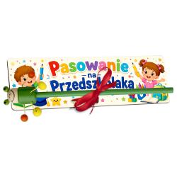 Zakładka z ołówkiem z nadrukiem Pasowanie na...
