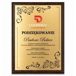 Grawerton Dyplom Uznania Podziękowanie Firmowe...