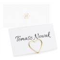 Winietki Ślubne Minimalistyczne z Nadrukiem Personalizowane Winietki Weselne Eleganckie z Imieniem Gościa
