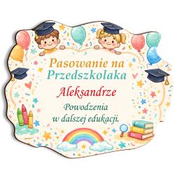 Magnes z nadrukiem Pasowanie na Przedszkolaka z...