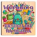 Puzzle z nadrukiem pasowanie na ucznia personalizowane puzzle dla dzieci prezent do szkoły z imieniem pamiątka