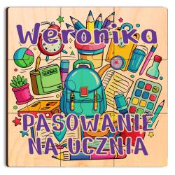 Puzzle z nadrukiem pasowanie na ucznia...