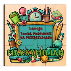 Puzzle z nadrukiem pasowanie na przedszkolaka z...