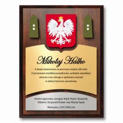 Grawerton Dyplom Uznania Wojskowy Podziękowanie...