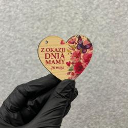 Drewniany magnes z nadrukiem na Dzień Mamy 26...