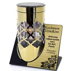 Znicz solarny z grawerem personalizowany dla...