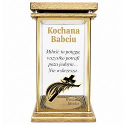 Znicz z laminatem i nadrukiem personalizowany...