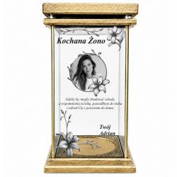 Znicz z nadrukiem i zdjęciem personalizowany...