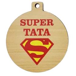 Medal Super Tata na Dzień Ojca drewniany medal...