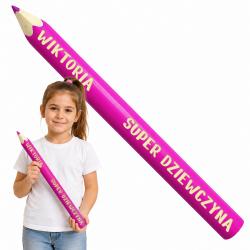 Drewniana kredka 30 cm z grawerem imienia na...