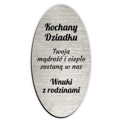 Znicz solarny LED z dedykacją i grawerowaną...