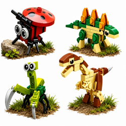 Klocki konstrukcyjne 3D puzzle 1 szt. losowy...