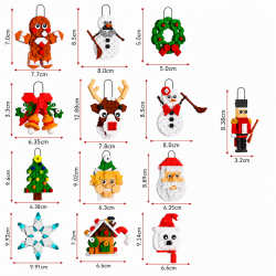 Bombka zawieszka świąteczna z klocków 3D puzzle...