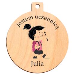Medal z nadrukiem Jestem Uczennicą z imieniem...