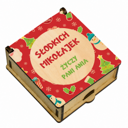 Pudełko na słodycze z dedykacją prezent na...