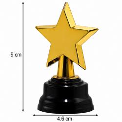 Mini Trofeum Gwiazda Złota Nagroda Statuetka...