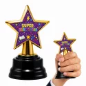 Trofeum Gwiazda Super Dziewczyna Złota Statuetka Nagroda na Dzień Dziewczynek dla Uczennicy do Szkoły