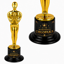 Złoty Oskar Trofeum na Dzień Chłopaka Statuetka...