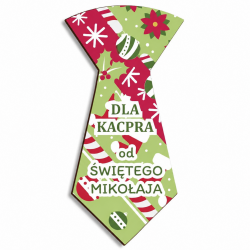 Tabliczka krawat na lizaka z imieniem od...
