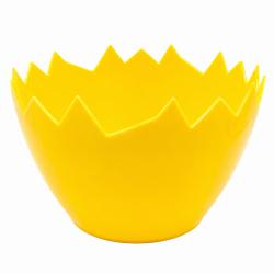 Osłonka doniczki 12x7,5cm skorupka jajka żółta...