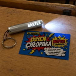 Zestaw na Dzień Chłopaka Latarka z Imieniem i...