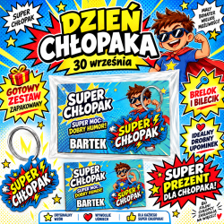 Bilecik na Dzień Chłopaka z imieniem i...
